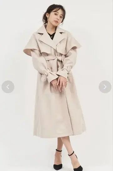 로얄 파티 케이프 포함 2way 롱 코트