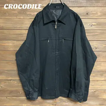 [ 크로커다일 ] CROCODILE 블랙 자켓 블루종 L
