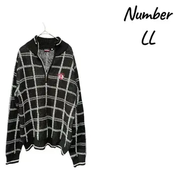Number 체크 무늬 집업 트레이닝복 LL 사이즈