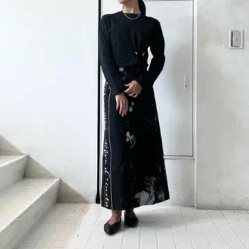 PHOTOCOPIEU SIDE-ZIP LONG SKIRT