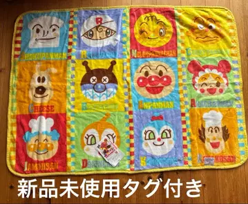 택 포함 미사용 새상품 호빵맨 무릎담요 담요 블랭킷 70 x 100