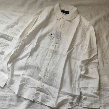 slowGan 화이트 린넨 셔츠 XL