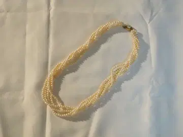 담수 진주 목걸이 | 트위스트 디자인 | 약 74.29g