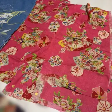 앤티크 기모노 빈티지 원단 보로 조각 레트로