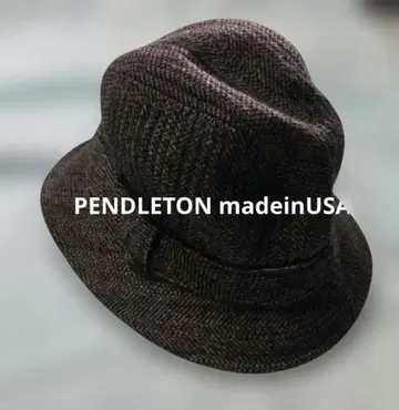 다크 브라운 울 펠트 햇 L 사이즈 made in USA