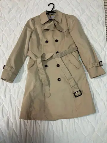 aoki 베이지 트렌치코트 더블 브레스트 SS