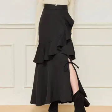 레이스업 리본 스커트 apres jour