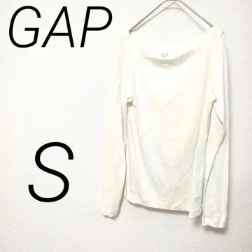 GAP 화이트 긴팔 T셔츠 S 심플 레이어드 노멀 캐주얼