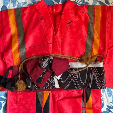 재단사 진고로 기모노 카라 부착 간편 기모노 오비, 허리띠 포함