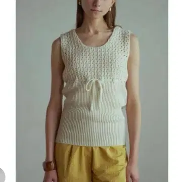 CLANE VINTAGE MESH KNIT TOPS 니트 베스트 S