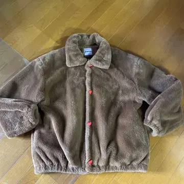 PUNYUS 보아 자켓 사이즈 3 브라운