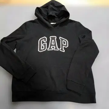새상품급 GAP 블랙 후드 부착 후드티 L