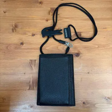 라코스테 지갑 파우치 LACOSTE 블랙