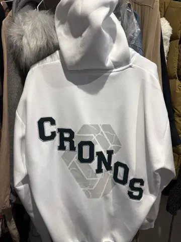 CRONOS 후드티 M 사이즈 화이트 크로노스 핏