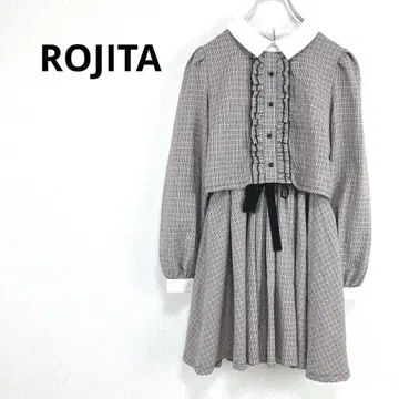 로지타 [ F ] 원피스 셋업풍 긴팔 옷깃 리본 프릴 코스프레