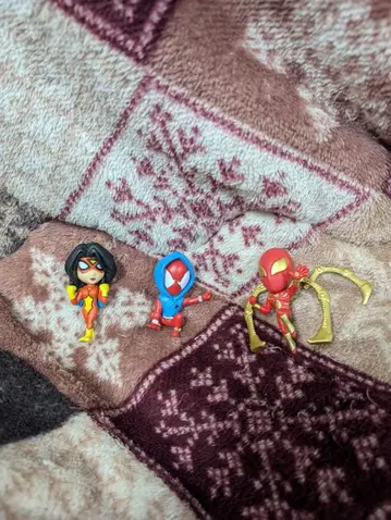 가챠 스파이더맨 캐릭터 피규어 3종 세트