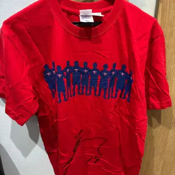 슈퍼맨 T셔츠 M 사이즈 사인 포함