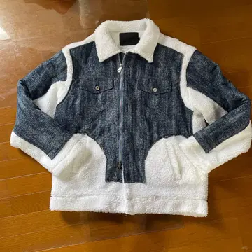 데님 플리스 자켓