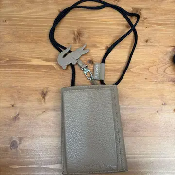 라코스테 지갑 파우치 베이지 LACOSTE