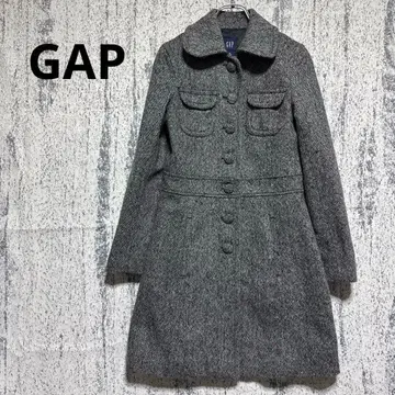 갭 그레이 체스터 코트 롱 XS 모 64% 여성용 새상품급