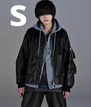 ADRER 빈티지 메이크 PU/카모플라쥬 리버서블 MA-1