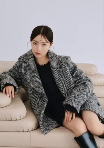 SNIDEL 오버 박스 자켓 코트