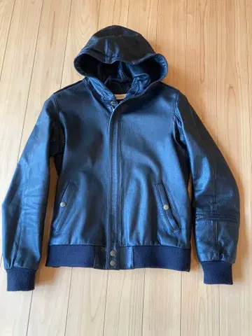 임팩티스 리 가죽 자켓 후드 부착 S