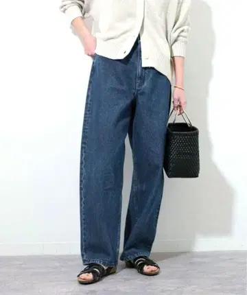 완판템/24SS 저널 스탠다드 레리움 커브 라인 데님 36