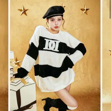 새상품급 다리치 아플리케 부클레 상의 믹스