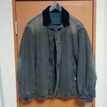 NAUTICA 데님 자켓 블루종 퀼팅 코듀로이 그레이