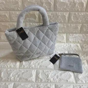 미사용 새상품 페이러 유니 백 사이드 파우치 2세트 실버 그레이