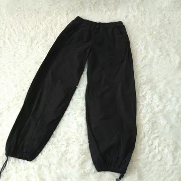 ZARA 자라 허리밴딩 워크 이지 팬츠 XS 드로 코드 블랙