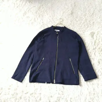 BEAUTY & YOUTH 노카라 자켓 풀 집업 블루종 XL 네이비