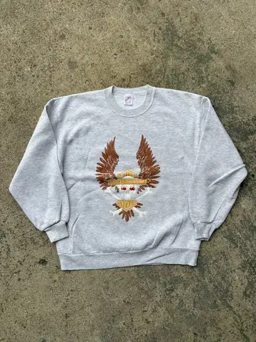 할리 스컬윙 맨투맨 빈티지 made in usa 구제 의류