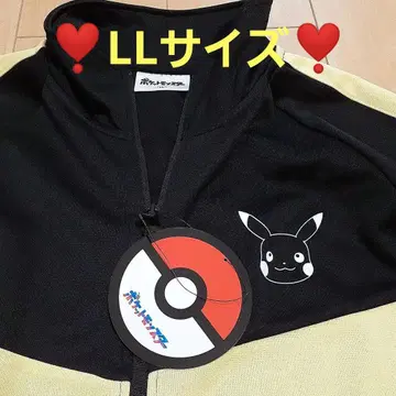 [택 포함 새상품] 포켓몬 피카츄 트랙 자켓 블랙 LL