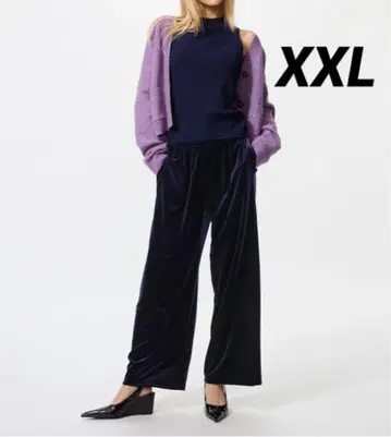 미사용 새상품 유니클로 소프트 벨로아 이지 팬츠 XXL