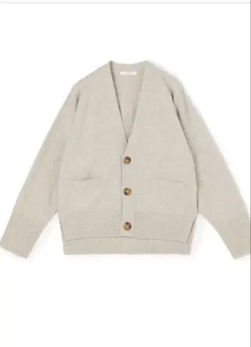 TOMORROWLAND NZ LAMB 9G V넥 가디건