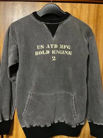 AT DIRTY 유즈드 가공 맨투맨 M 아메카지