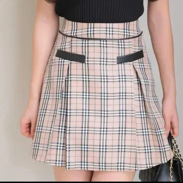 LIPSERVICE 립 체크 플리츠 스커트 치마바지 S