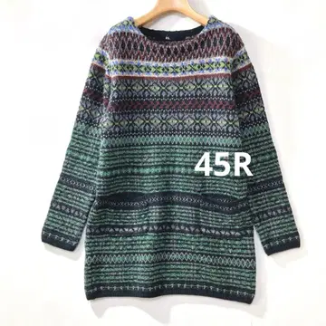 새상품급 45R 자카드 카우친 튜닉