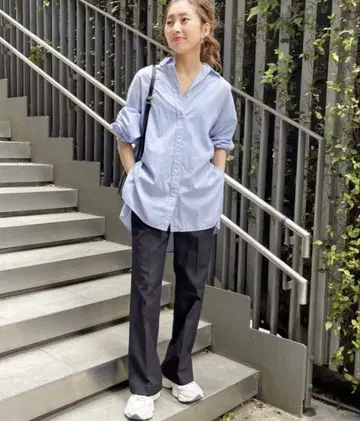 린넨 라이크 슬림 테이퍼트 팬츠 38 사이즈