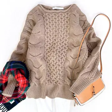 새상품급 프레임워크 케이블 니트 풀오버 오버 사이즈