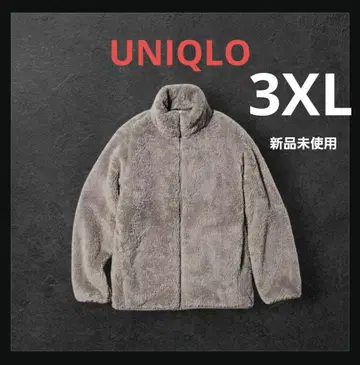 유니클로 퍼 리프 플리스 풀집 자켓 새상품 3XL