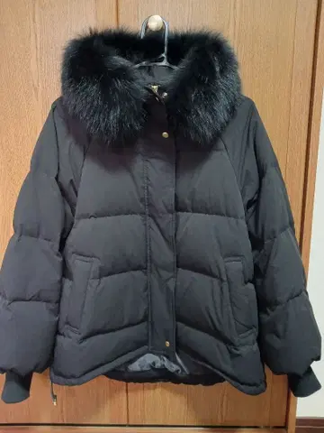 Mylanka 블랙 다운 자켓 퍼 38