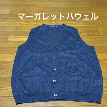 MARGARET HOWELL 네이비 베스트 2L 린넨