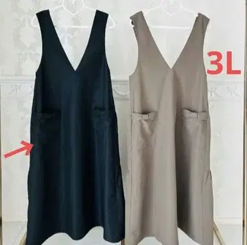 앤드러브 앤드러브 발수 티어드 롱 원피스 블랙 3L