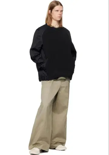 sacai 25SS Cotton Chino Mix Pullover