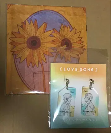 영화 LOVE SONG 아크릴 참 대형 손수건 무카이 코지 모리사키 윈