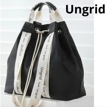 Ungrid 나일론 로고 테이프 소가죽 핸들 2WAY 복조리 토트백