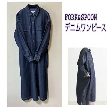 FORK& SPOON 데님 셔츠 원피스